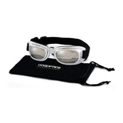 Dogoptics Hondenzonnebril Biker - Silver Frame & Mirror Lens -Beste Hondenartikelen Winkel c06334dcb24294fbb0f984fb18f50eef0285f3c9cbbc8373d290be0044e6c077 4
