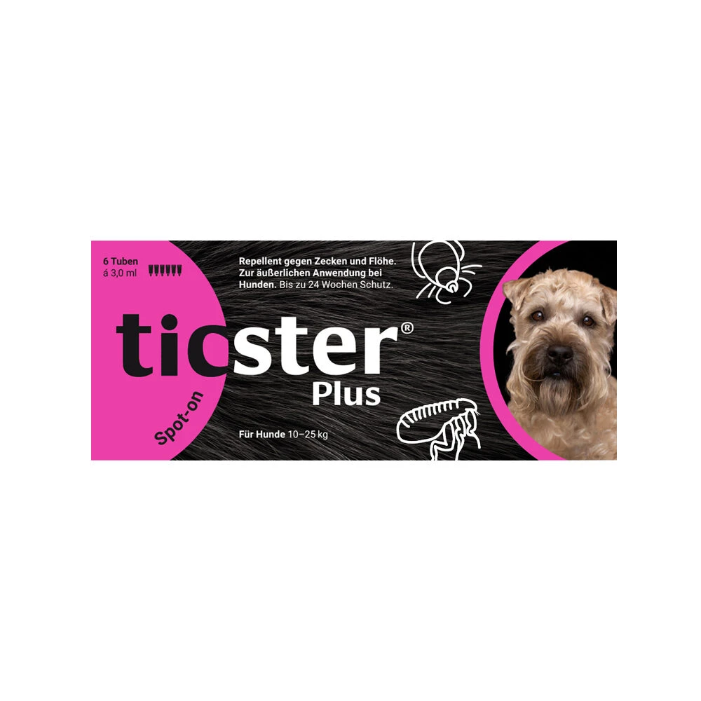 Ticster Plus Spot-on Hond 10-25 Kg - Afbeelding 2