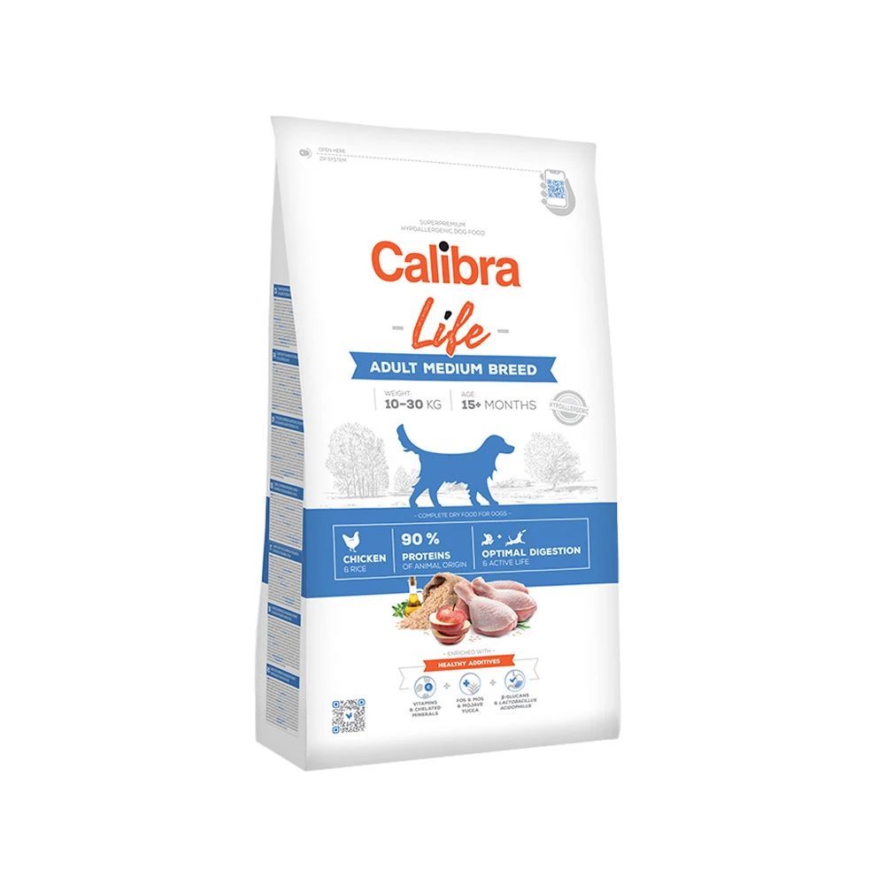 Calibra Dog Life Adult Medium Breed - Kip 5 Calibra Dog Life Adult Medium Breed - Kip - Afbeelding 3