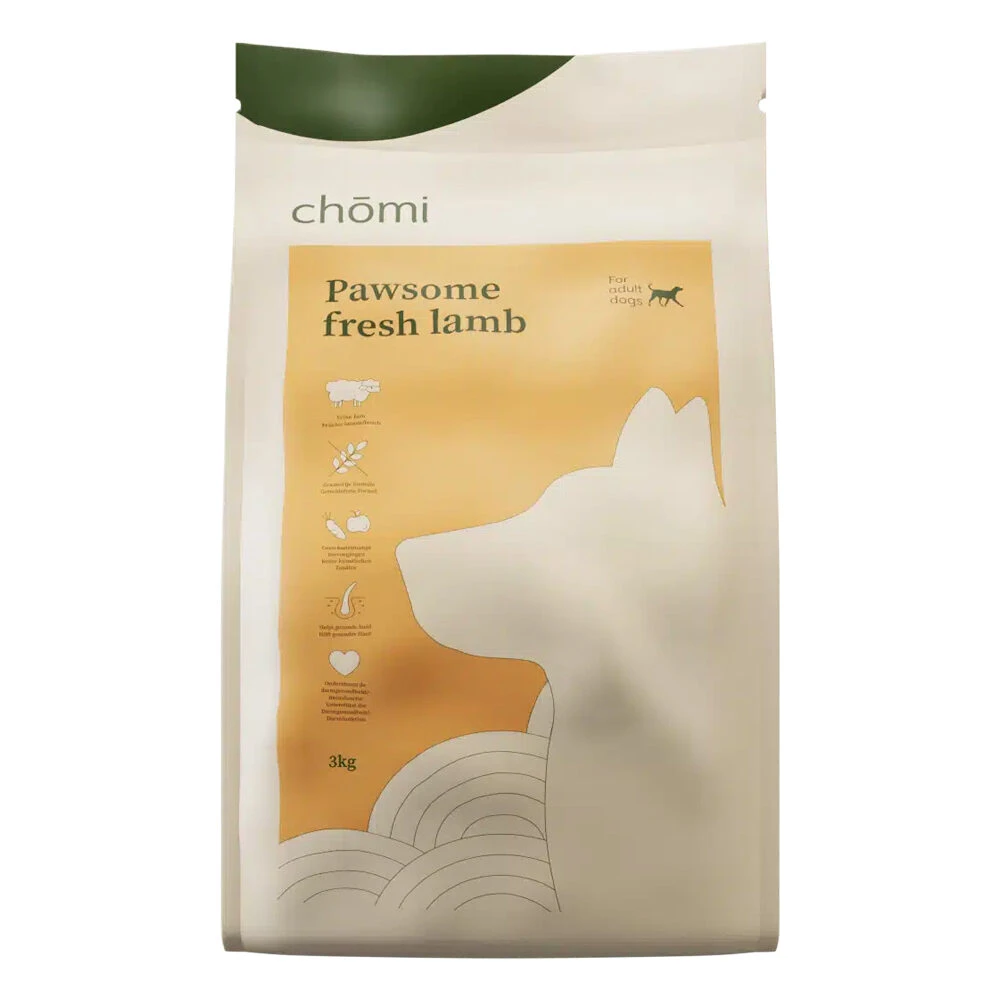 Chomi Dog Dry Pawsome Fresh Lamb 5 Chomi Dog Dry Pawsome Fresh Lamb - Afbeelding 3